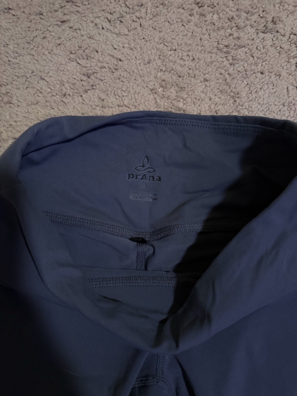 Prana Navy High-Waist Performance Leggings